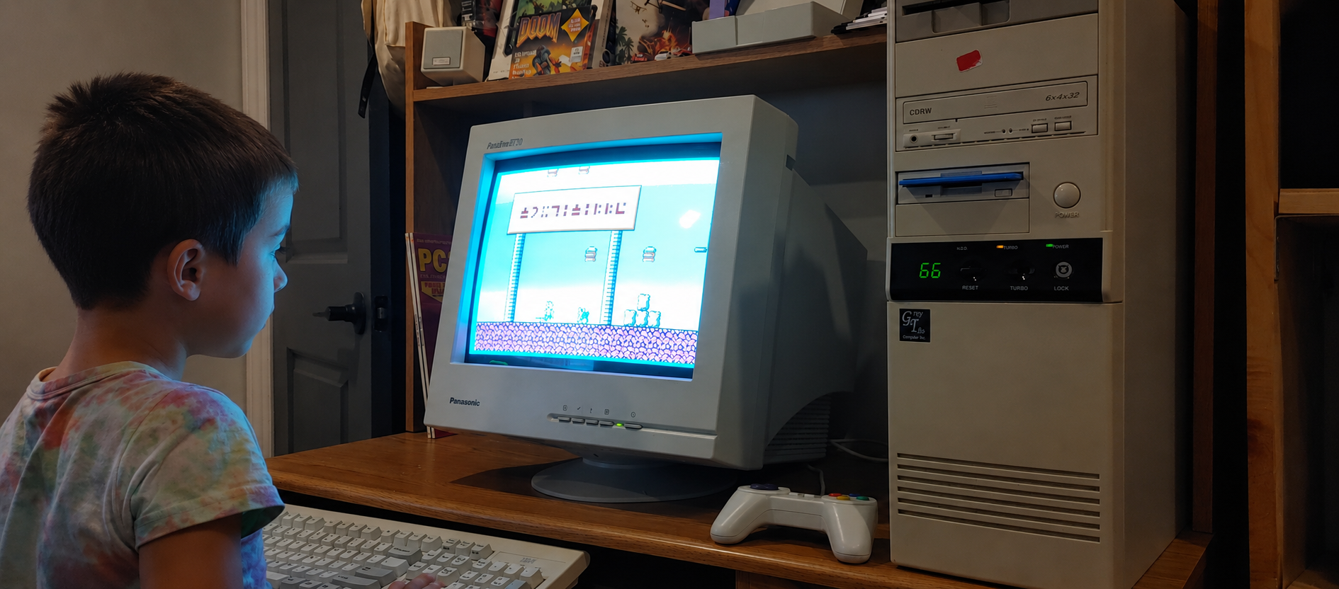 Retro computer setup